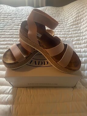 Steve Madden Blush Espadrille Platform Sandals